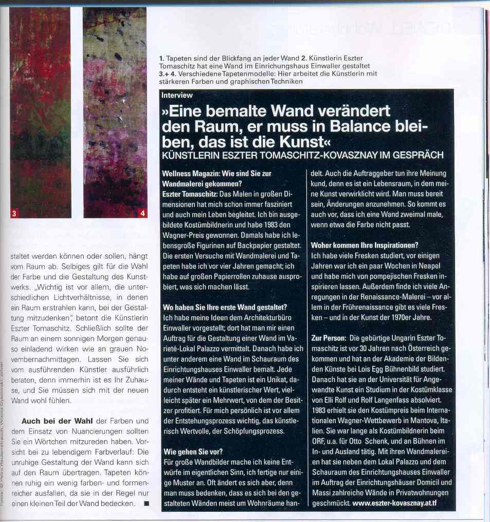 Wellness Magazin Februar 2010